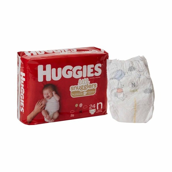 Huggies Little Snugglers Unisex Baby Diaper Newborn Disposable Heavy Absorbency, 288PK 52238 - main